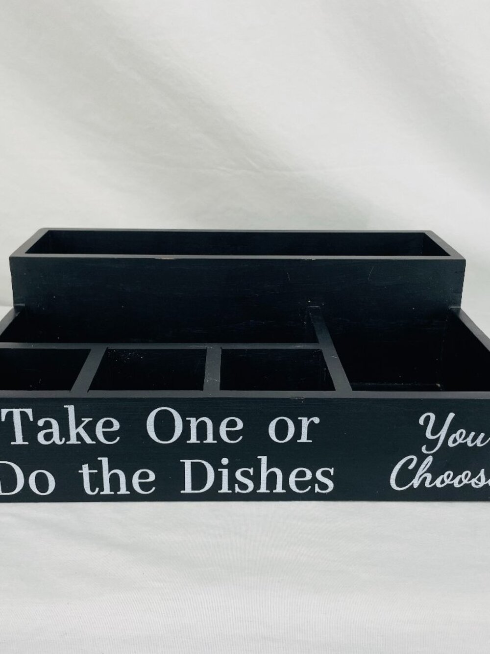 Take One or Do the Dishes Wood Kitchen Storage